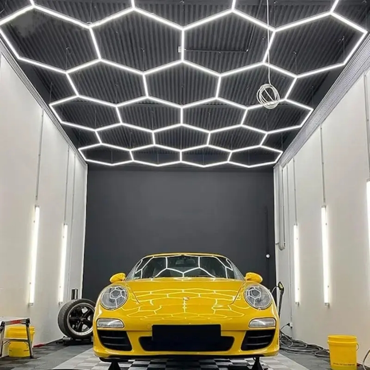 hexagon lights for workshop