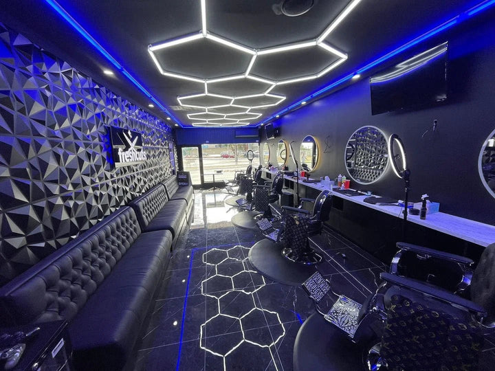 hexspace hexagon lights for barbershop