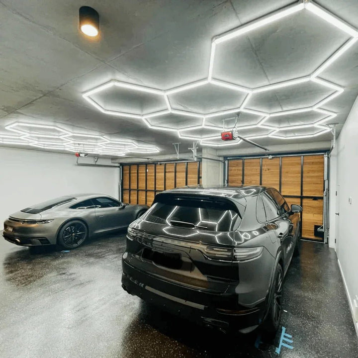 hexagon garage lighting from hexspace