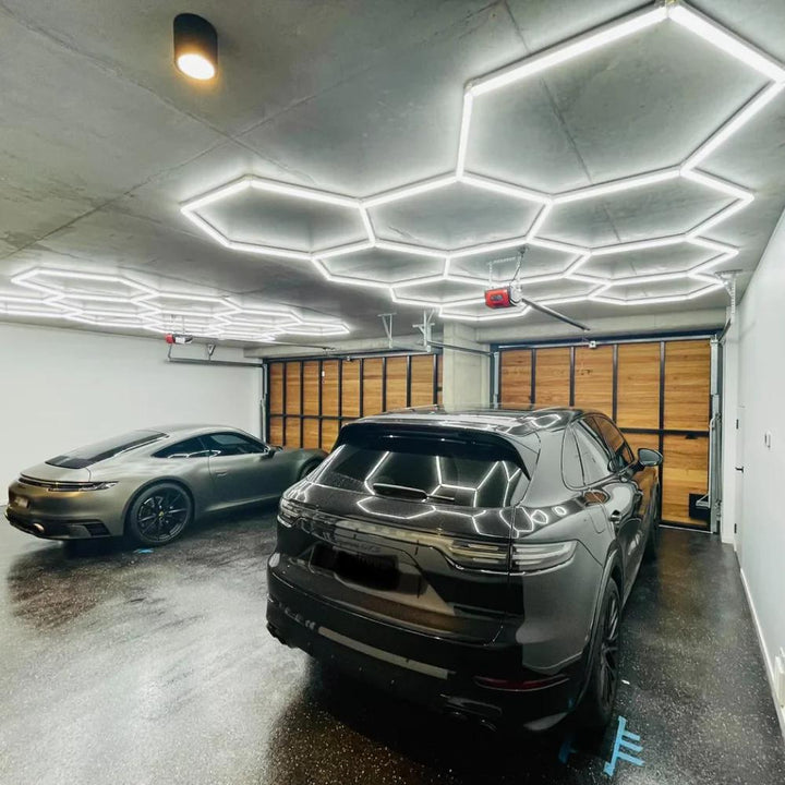 Hexagon Lights vs LED Batten Lights: Which Is Better for Your Garage?