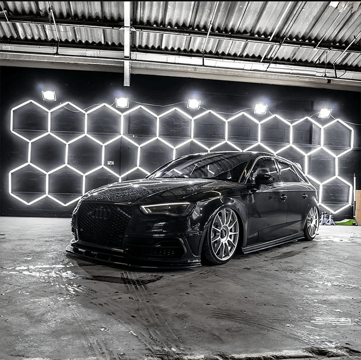 hexagon garage lights