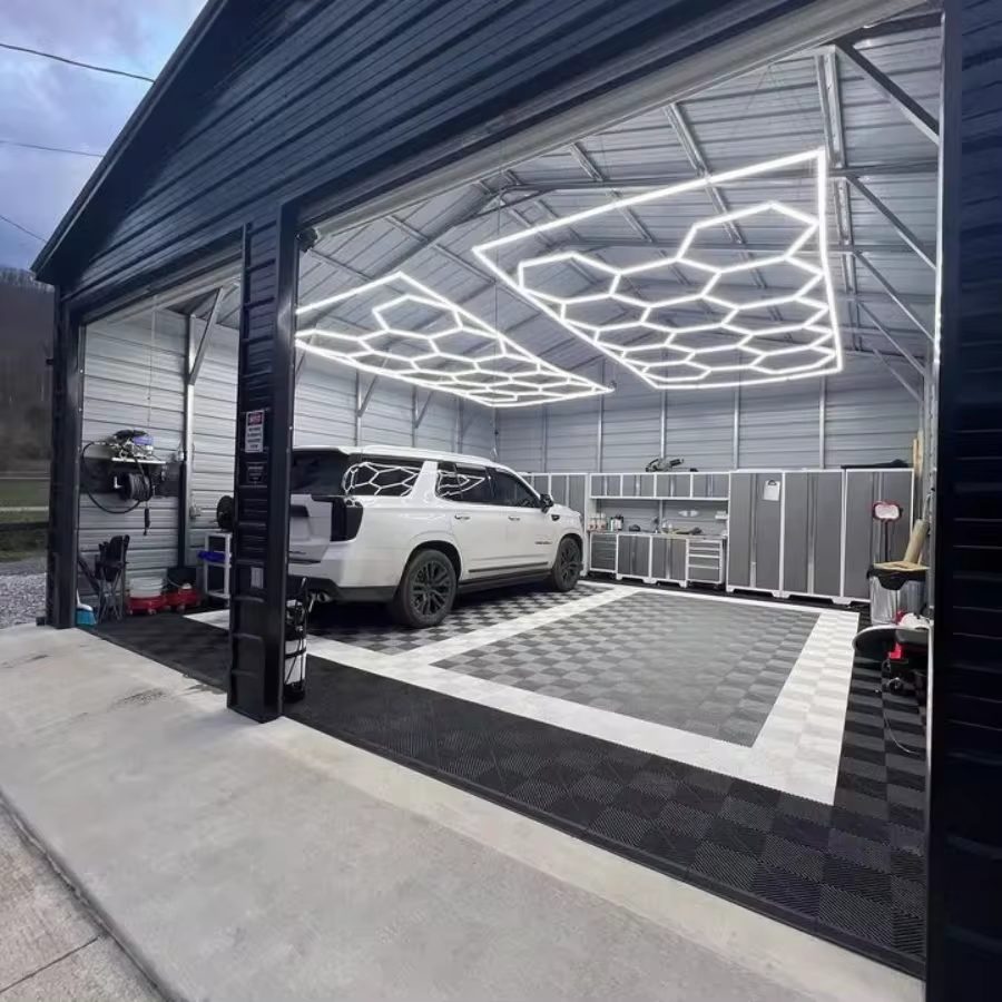 Led Button Shed LED Shed Lights Australia | Hexagon Shed Lighting | HexSpace