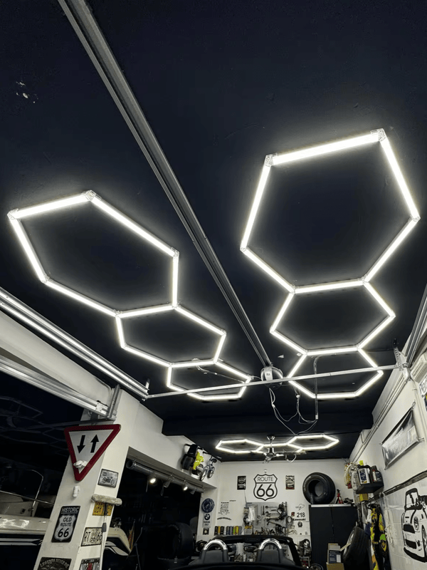 Hexagonal Led Tile Hexagon LED Lights & Garage Floor Tiles| Residential & Commercial