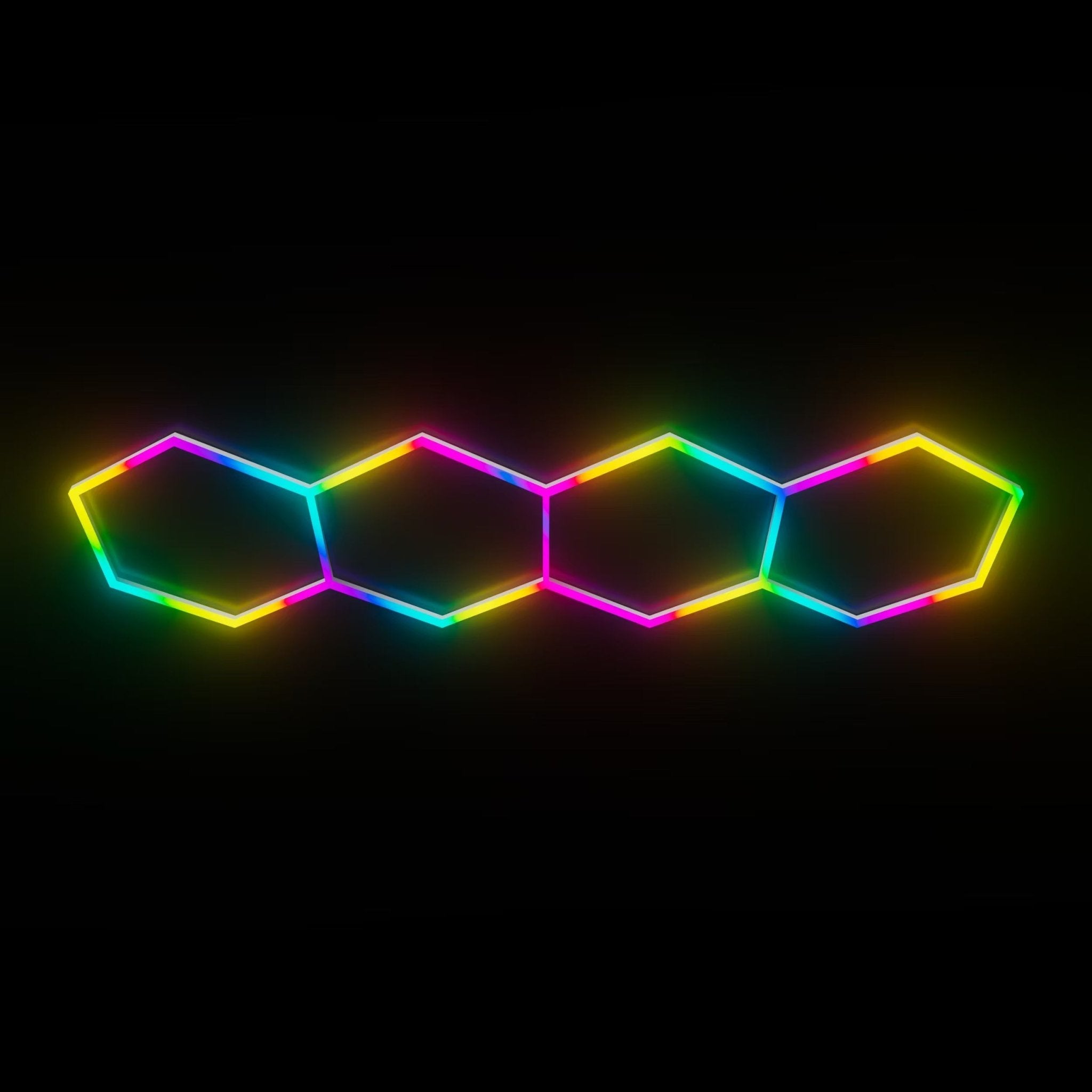 Hexagon RGB Lights 4 Line Grid System Game Room(3.4*1.2m) HexSpace AU