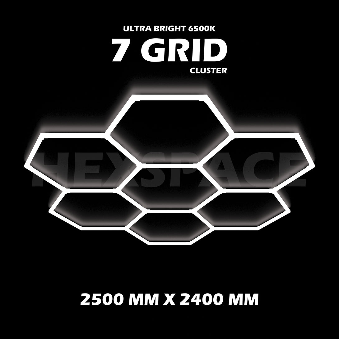 7 grid cluster hexagon lights 