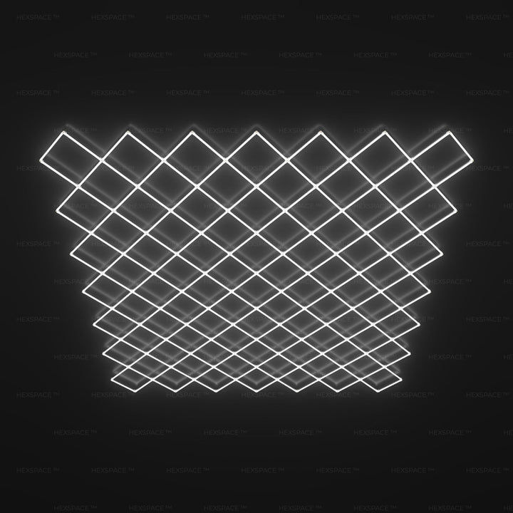 Diamond Grid LED Shop & Garage Lights – 5.8m*5.8m