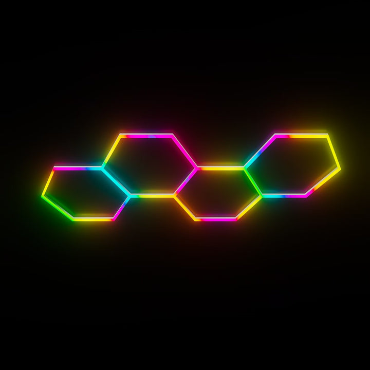 Hexagon RGB Lights - 4 Aurora Grid System