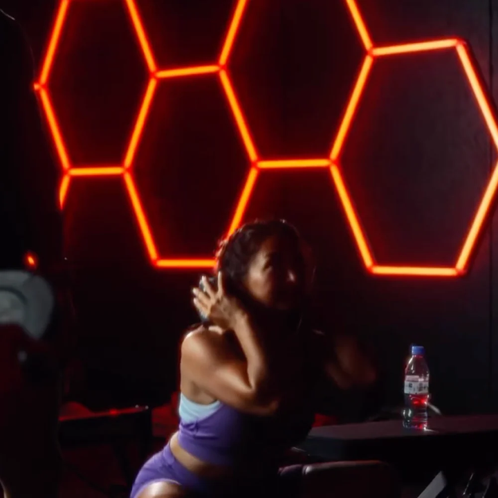 Hexagon RGB Lights - 4 Aurora Grid System1