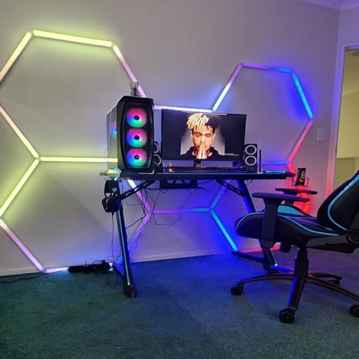 Hexagon RGB Lights - 5 Grid System 2