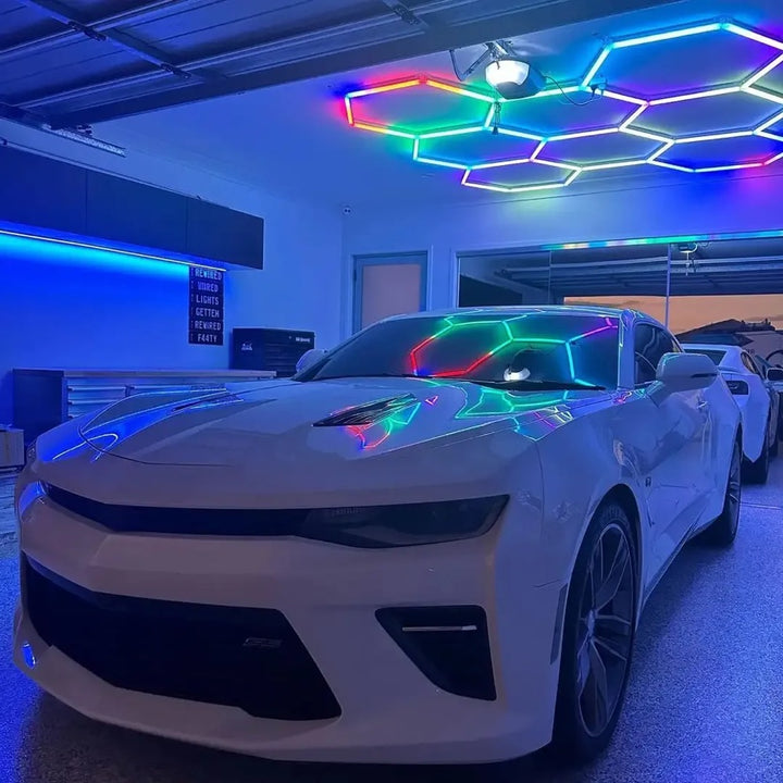 RGB Hexagon lights 8 grid