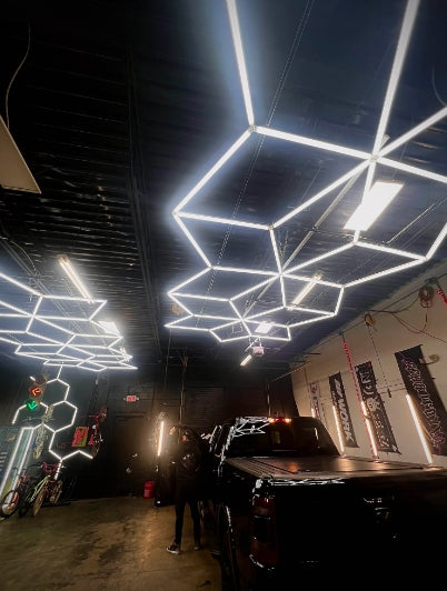 Stella Grid Max LED Wall & Ceiling Lights for car workshop