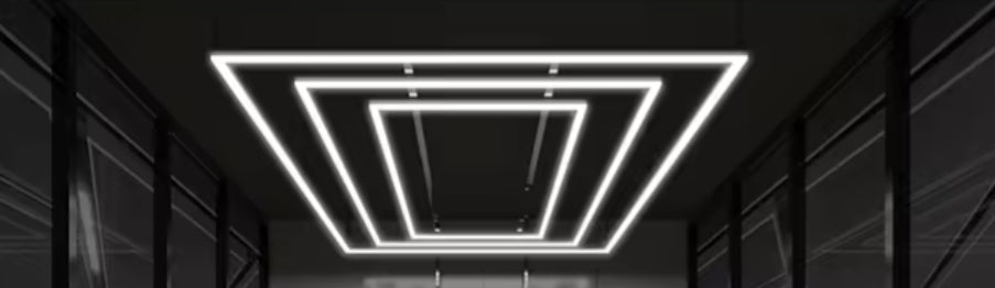 Rectangular Grid LED Shop & Garage Lights（4.8M x 2.4M)