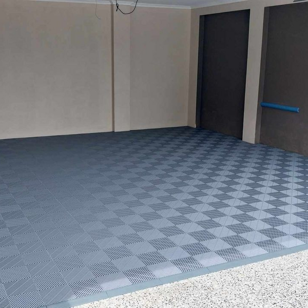 light grey tiles flooring