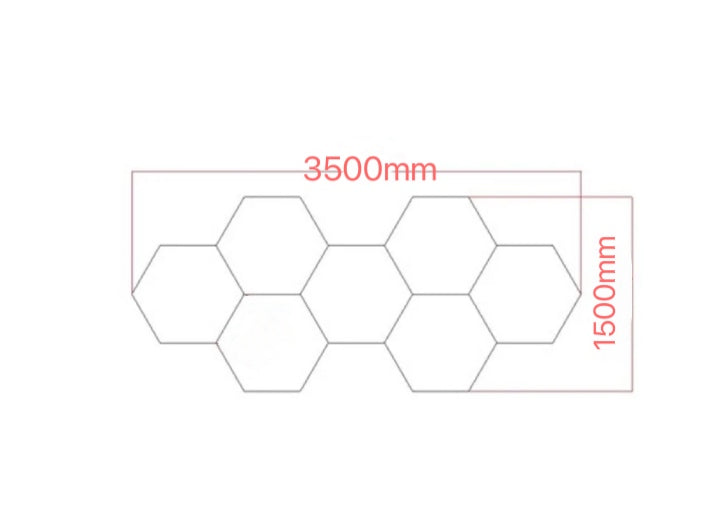 long 7 hex lighting system size 