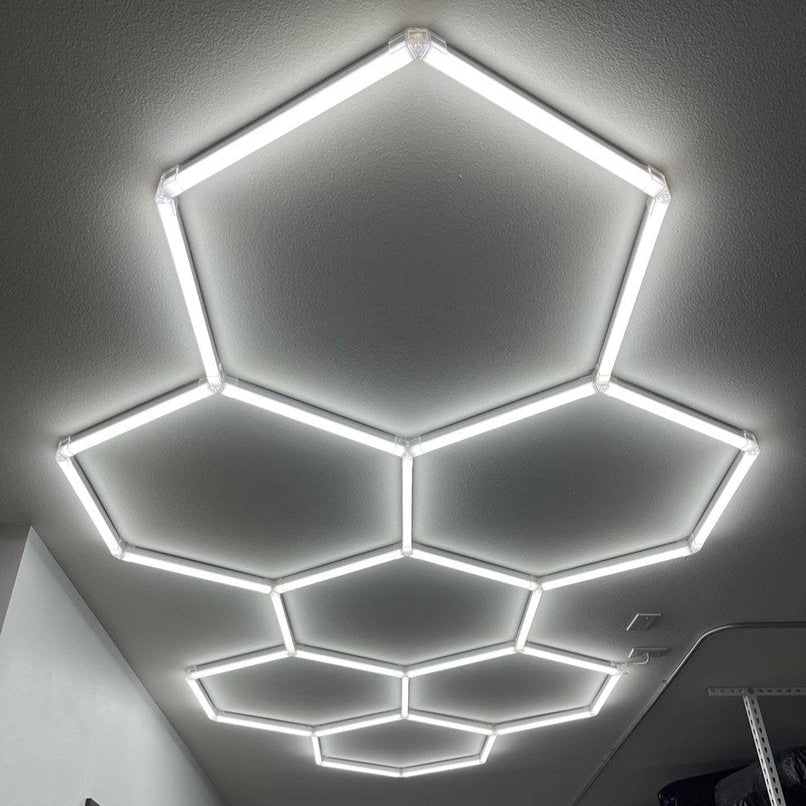 hexagon lighting long 7 grid
