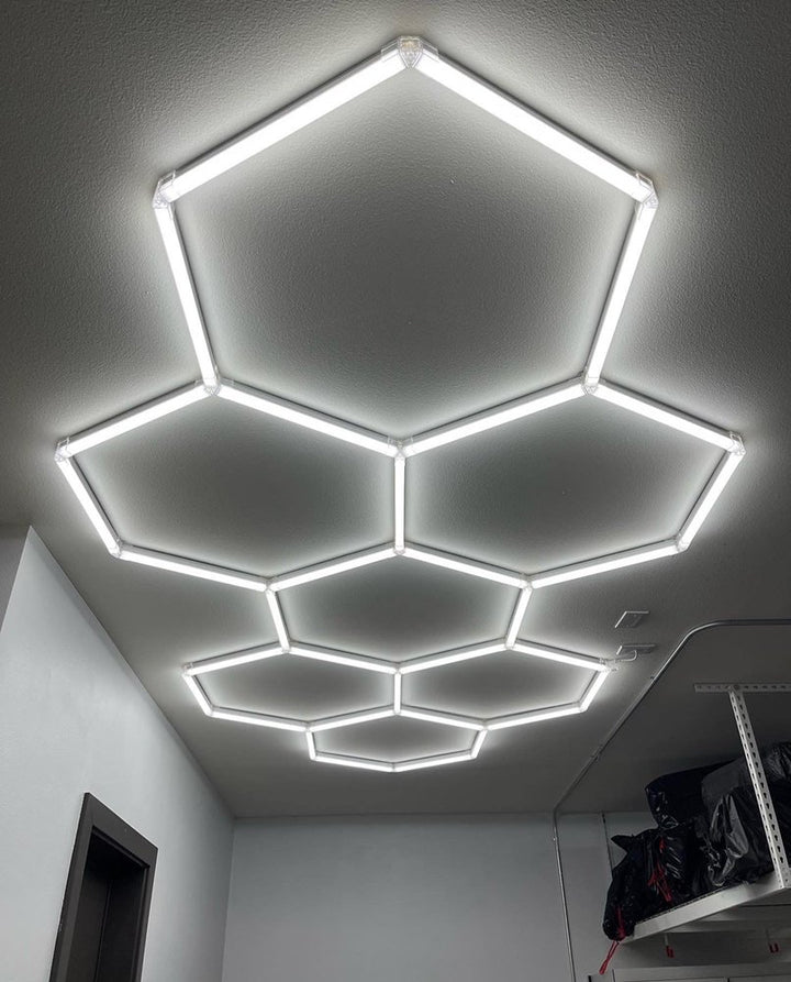 hexagon lighting long 7 grid