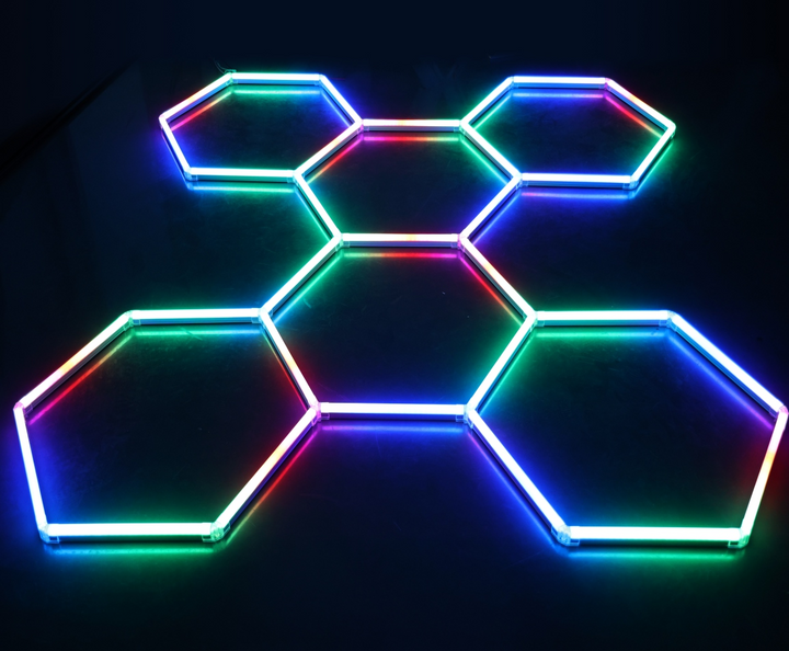 hexagon rgb lights video